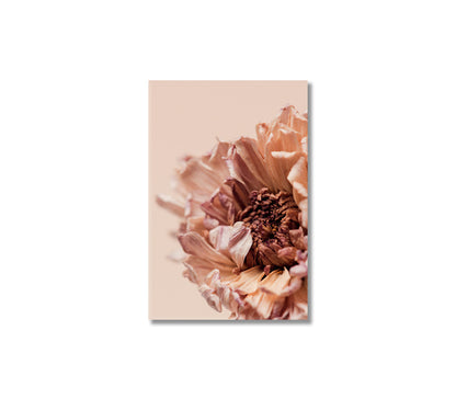 Beige Chrysanthemum Flower Trendy Wall Décor-Canvas Print-CetArt-1 panel-16x24 inches-CetArt