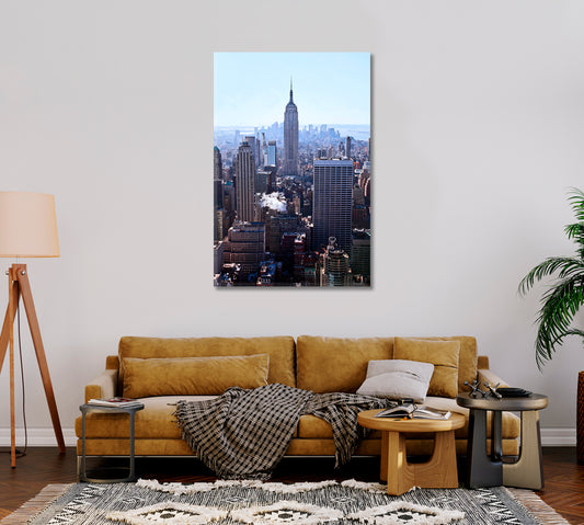 New York City Skyline Canvas Print-Canvas Print-CetArt-1 panel-16x24 inches-CetArt
