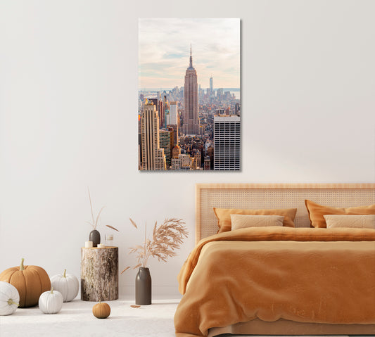 New York City Home Art Decor-Canvas Print-CetArt-1 panel-16x24 inches-CetArt