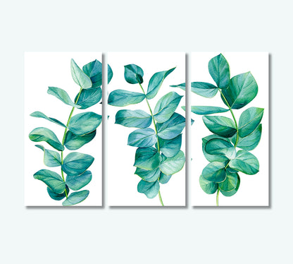Eucalyptus Branches Art for Wall Decor-Canvas Print-CetArt-1 Panel-24x16 inches-CetArt