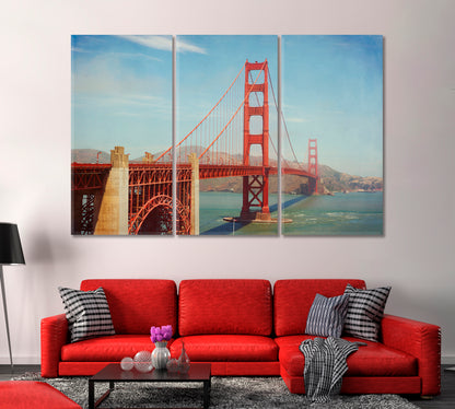 Golden Gate Bridge San Francisco Canvas Print-Canvas Print-CetArt-1 Panel-24x16 inches-CetArt