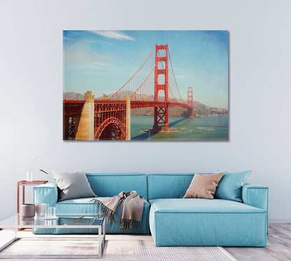 Golden Gate Bridge San Francisco Canvas Print-Canvas Print-CetArt-1 Panel-24x16 inches-CetArt