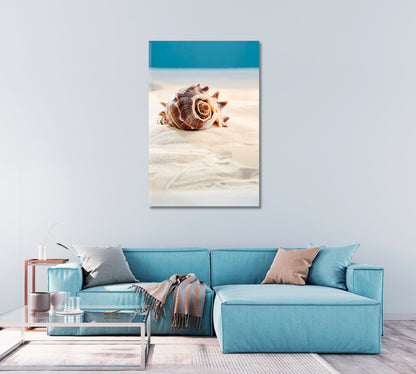 Beautiful Sea Shell Giclee Art Decor-Canvas Print-CetArt-1 panel-16x24 inches-CetArt