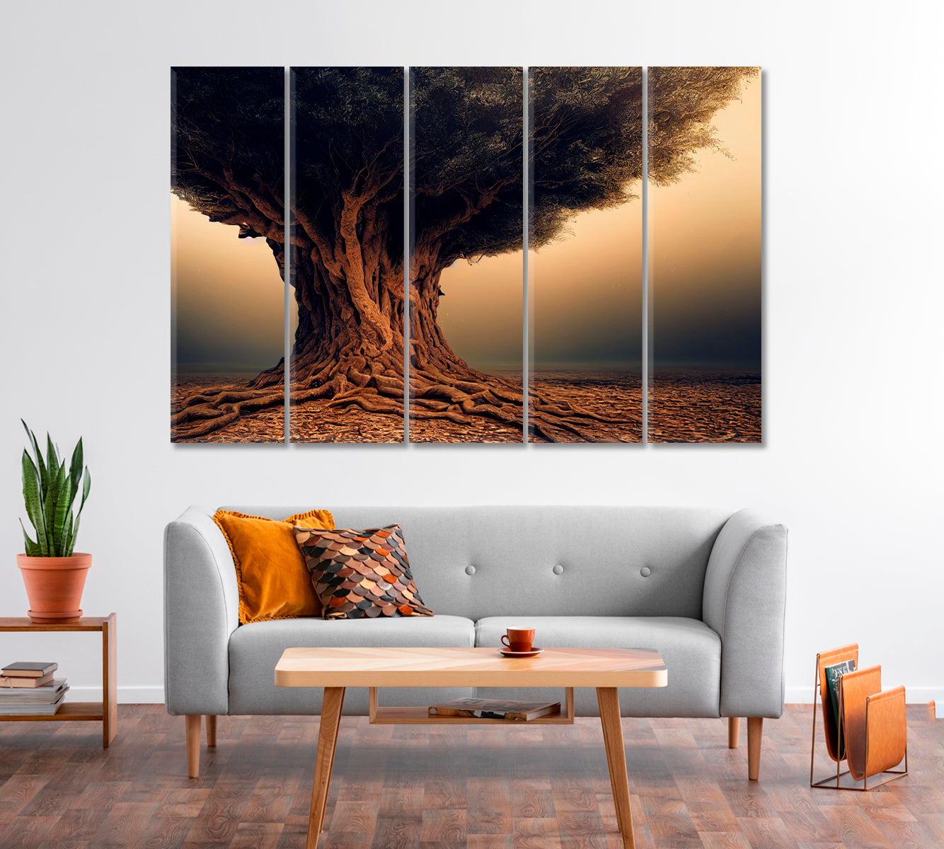 Impressive Large Tree Canvas Art Print-Canvas Print-CetArt-1 Panel-24x16 inches-CetArt