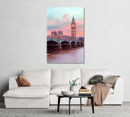 London Big Ben Canvas Wall Decor-Canvas Print-CetArt-1 panel-16x24 inches-CetArt