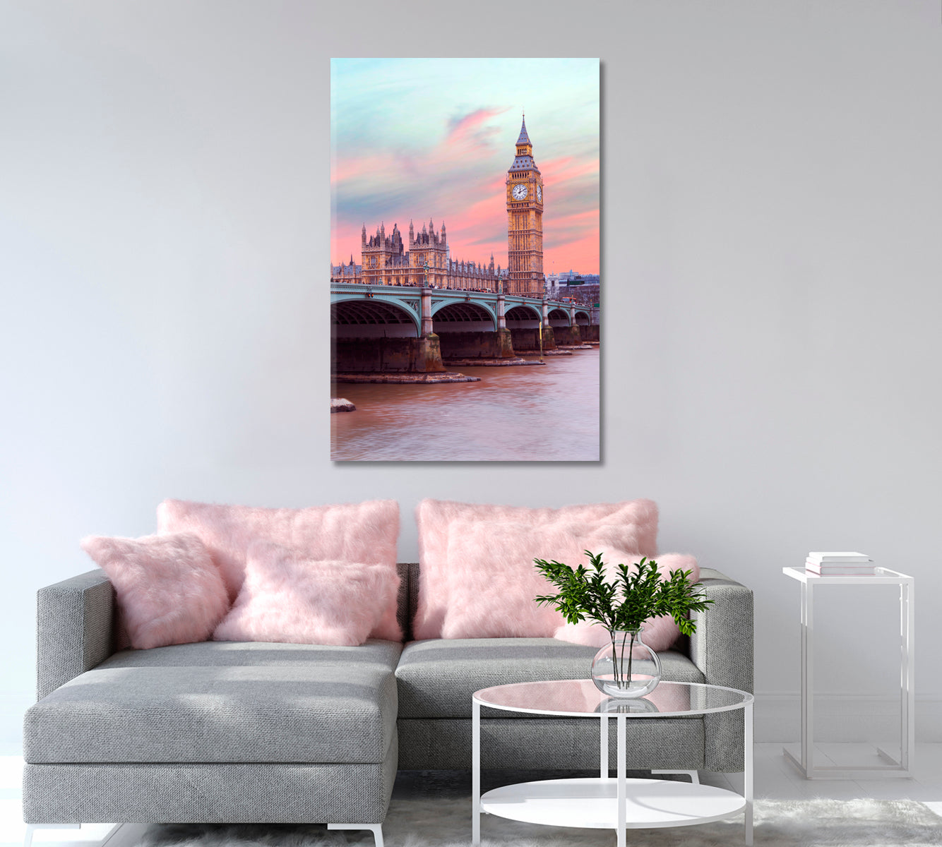 London Big Ben Canvas Wall Decor-Canvas Print-CetArt-1 panel-16x24 inches-CetArt