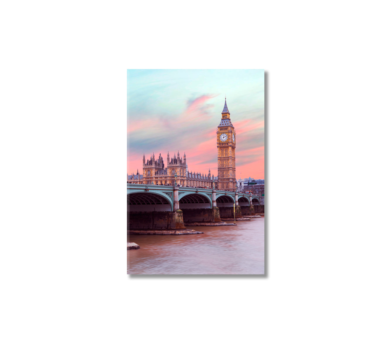 London Big Ben Canvas Wall Decor-Canvas Print-CetArt-1 panel-16x24 inches-CetArt