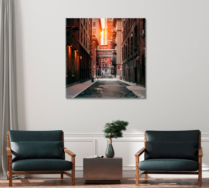 New York City Street Canvas Print-Canvas Print-CetArt-1 panel-12x12 inches-CetArt