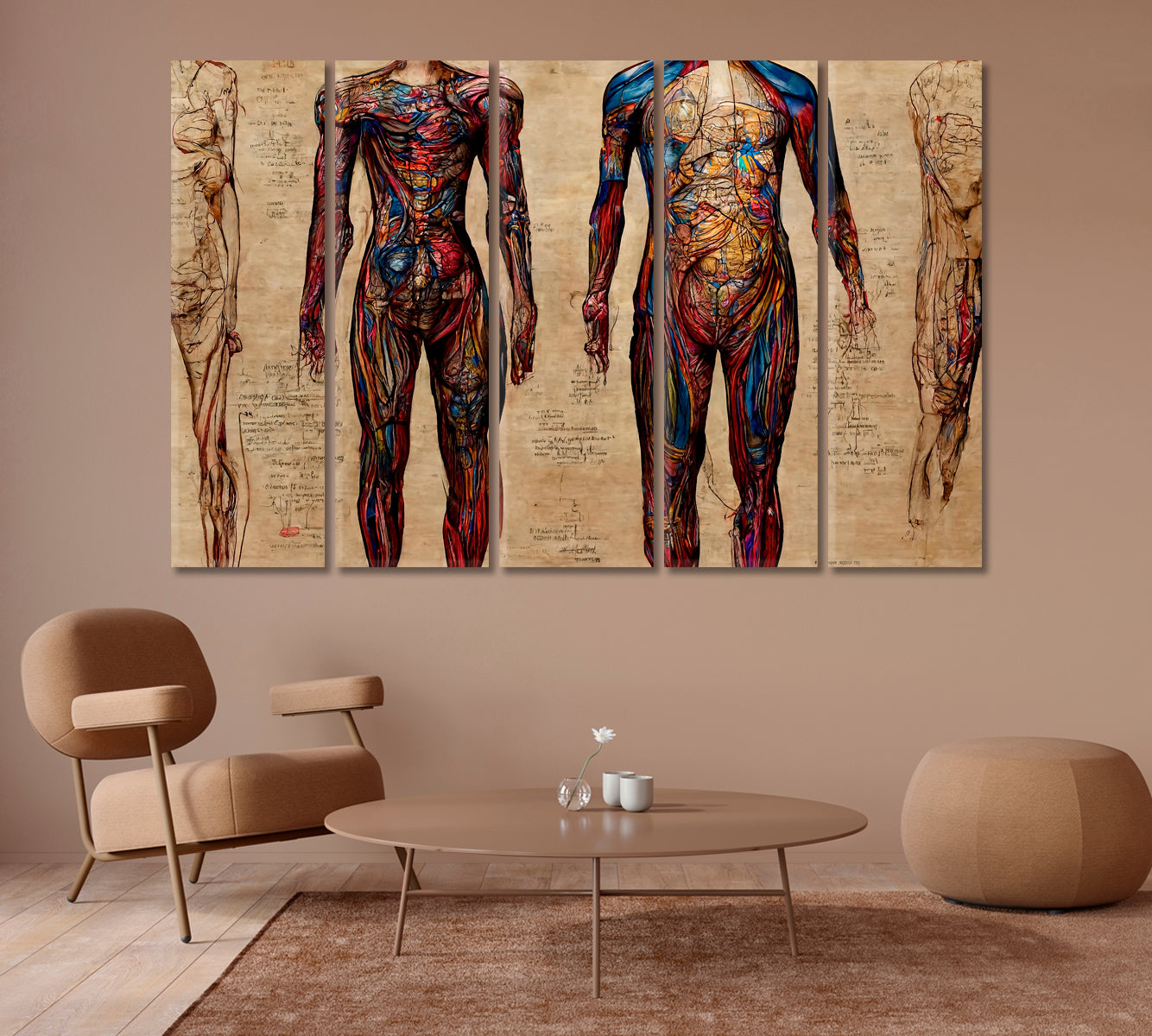 Human Anatomy Canvas Print-Canvas Print-CetArt-1 Panel-24x16 inches-CetArt