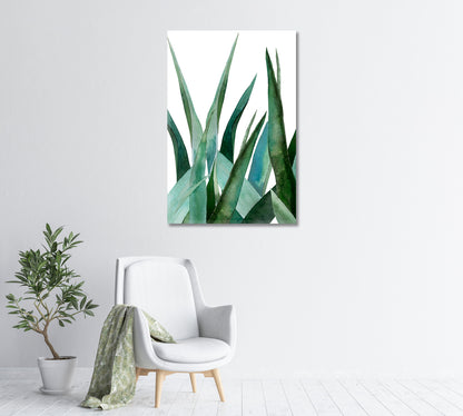 Agave Cactus Trendy Wall Decor-Canvas Print-CetArt-1 panel-16x24 inches-CetArt