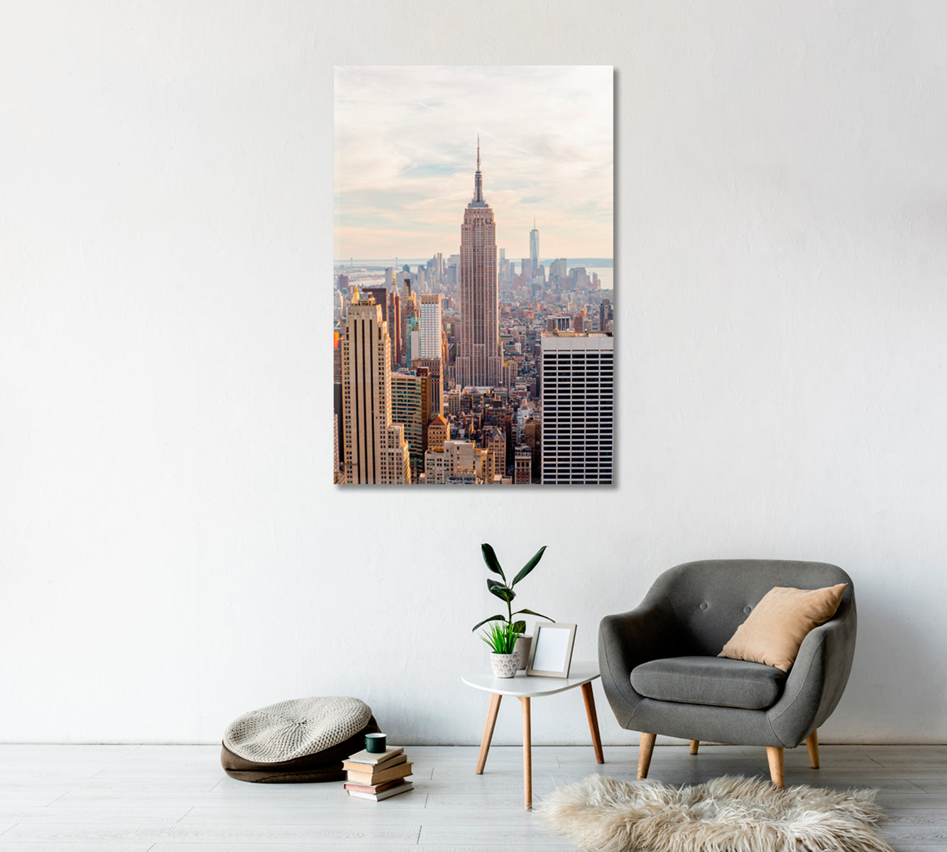 New York City Home Art Decor-Canvas Print-CetArt-1 panel-16x24 inches-CetArt