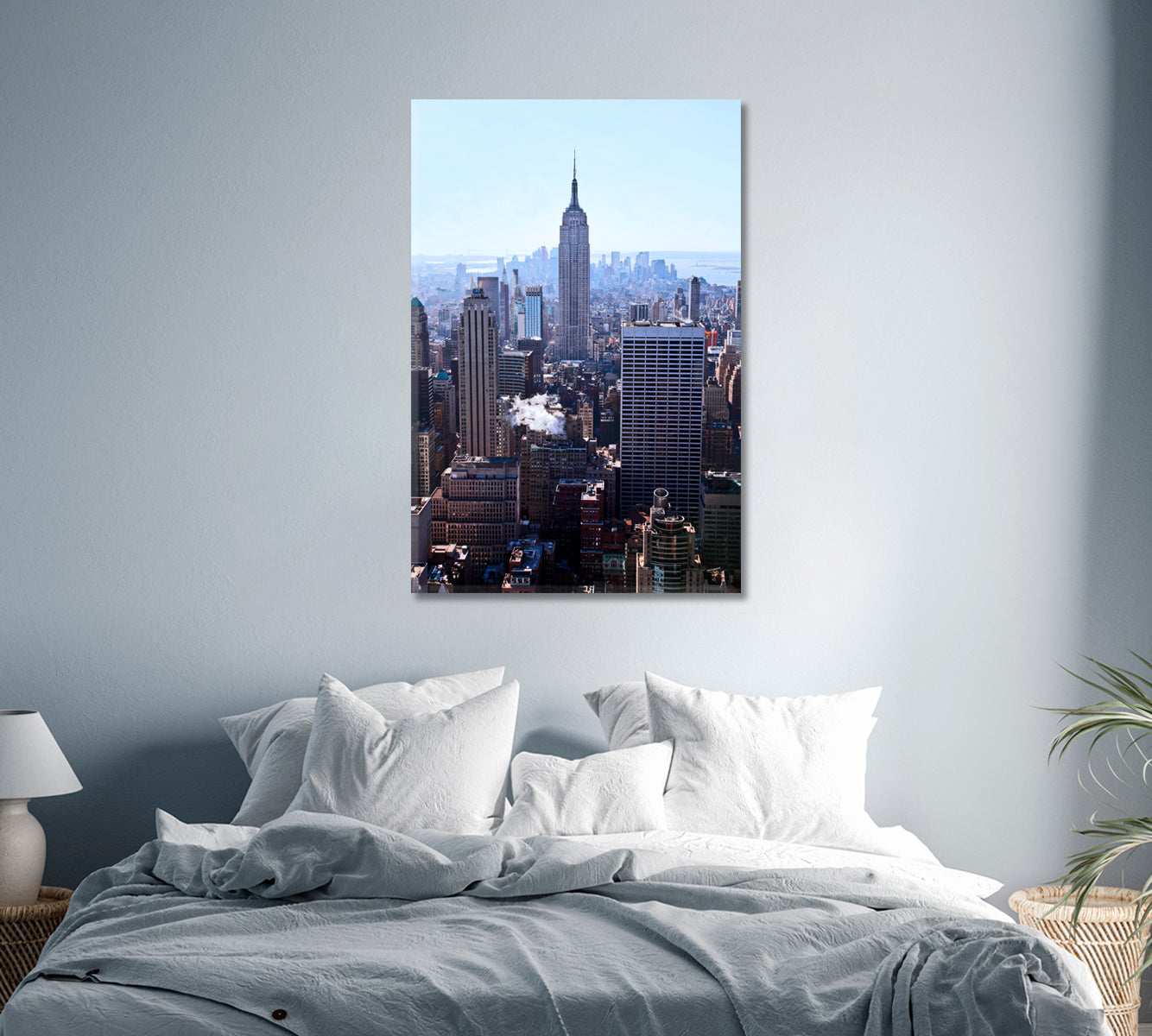 New York City Skyline Canvas Print-Canvas Print-CetArt-1 panel-16x24 inches-CetArt