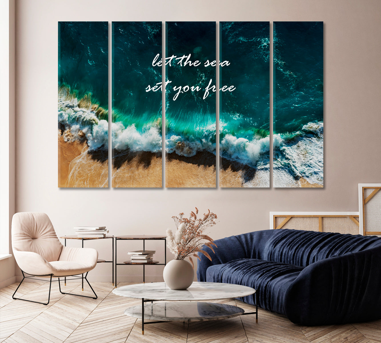 Let Sea Set You Free Canvas Print-Canvas Print-CetArt-1 Panel-24x16 inches-CetArt