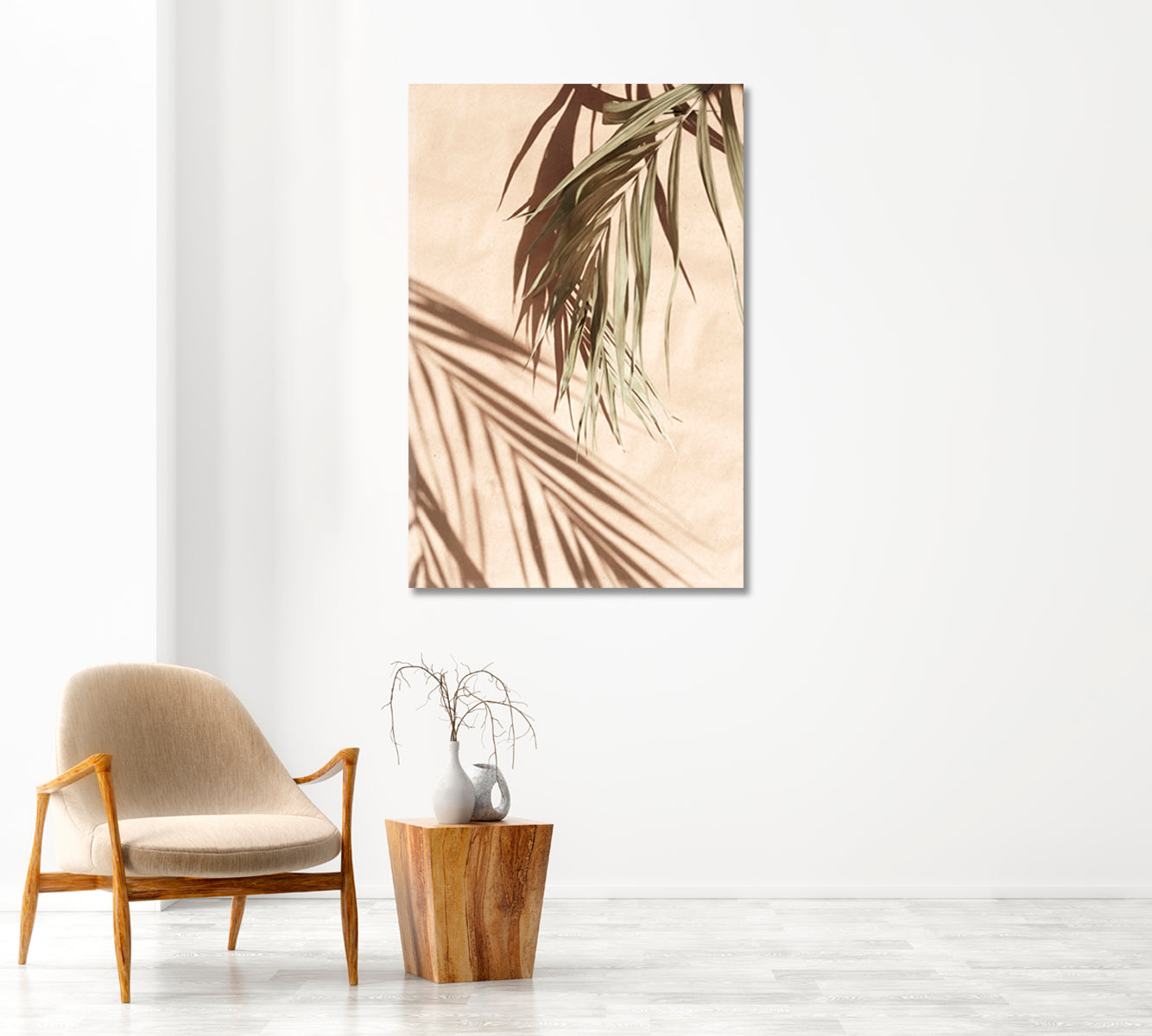 Palm Leaves Wall Art Home Decor Prints-Canvas Print-CetArt-1 panel-16x24 inches-CetArt