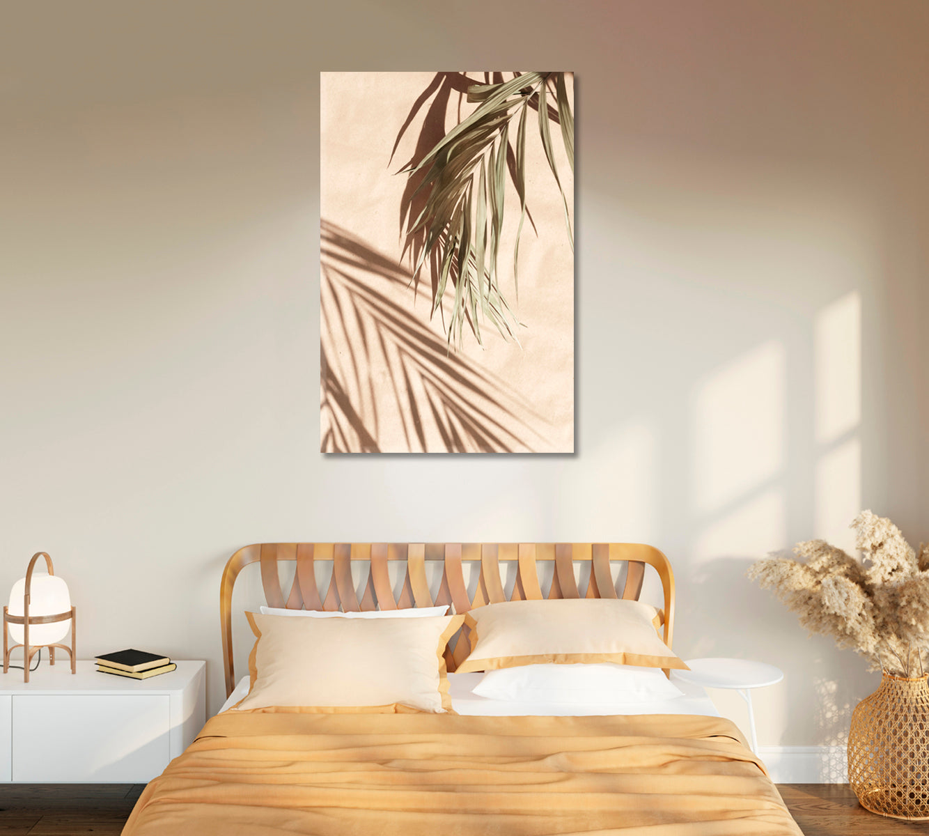 Palm Leaves Wall Art Home Decor Prints-Canvas Print-CetArt-1 panel-16x24 inches-CetArt
