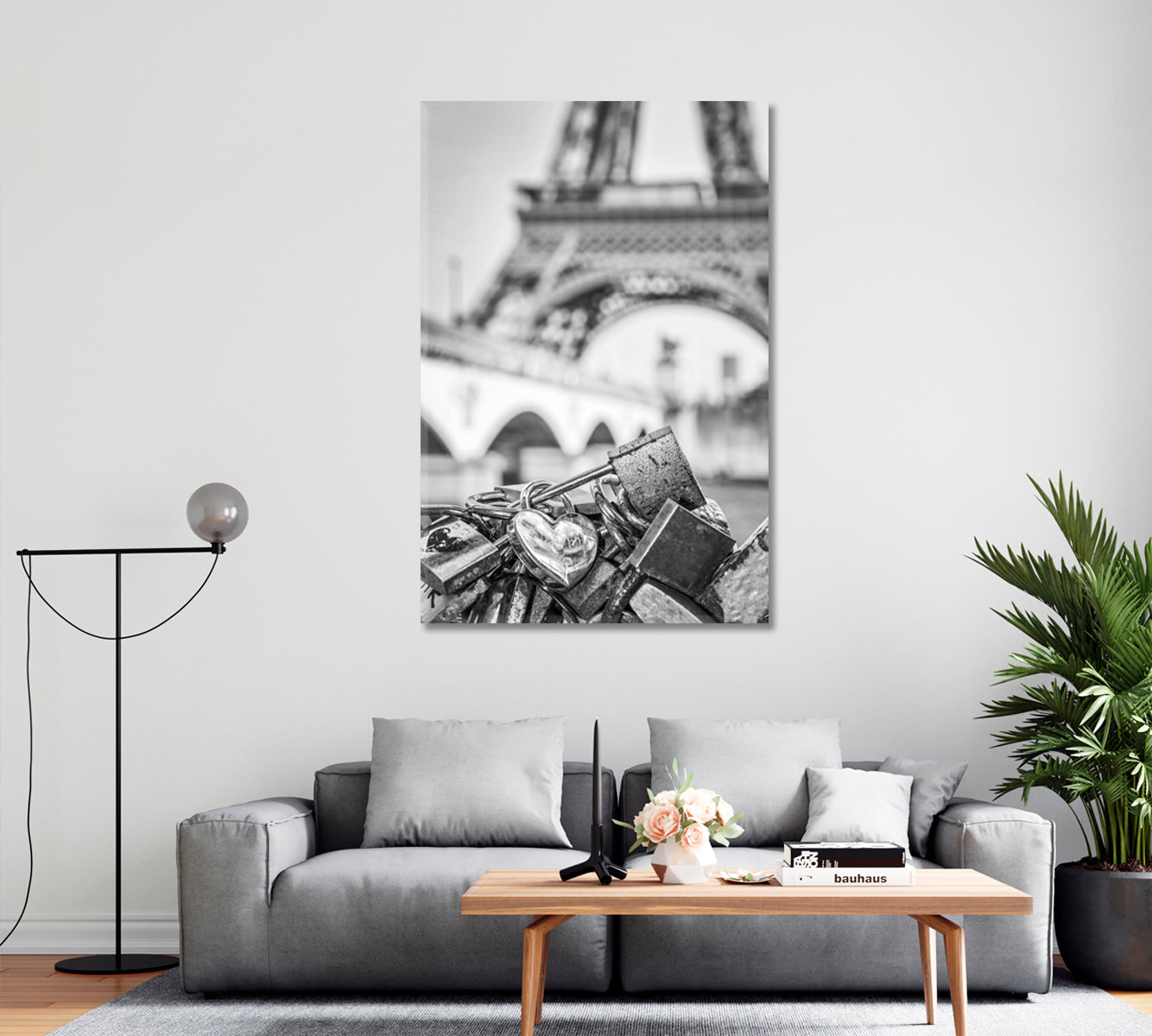 Love Locks in Paris Art Print-Canvas Print-CetArt-1 panel-16x24 inches-CetArt