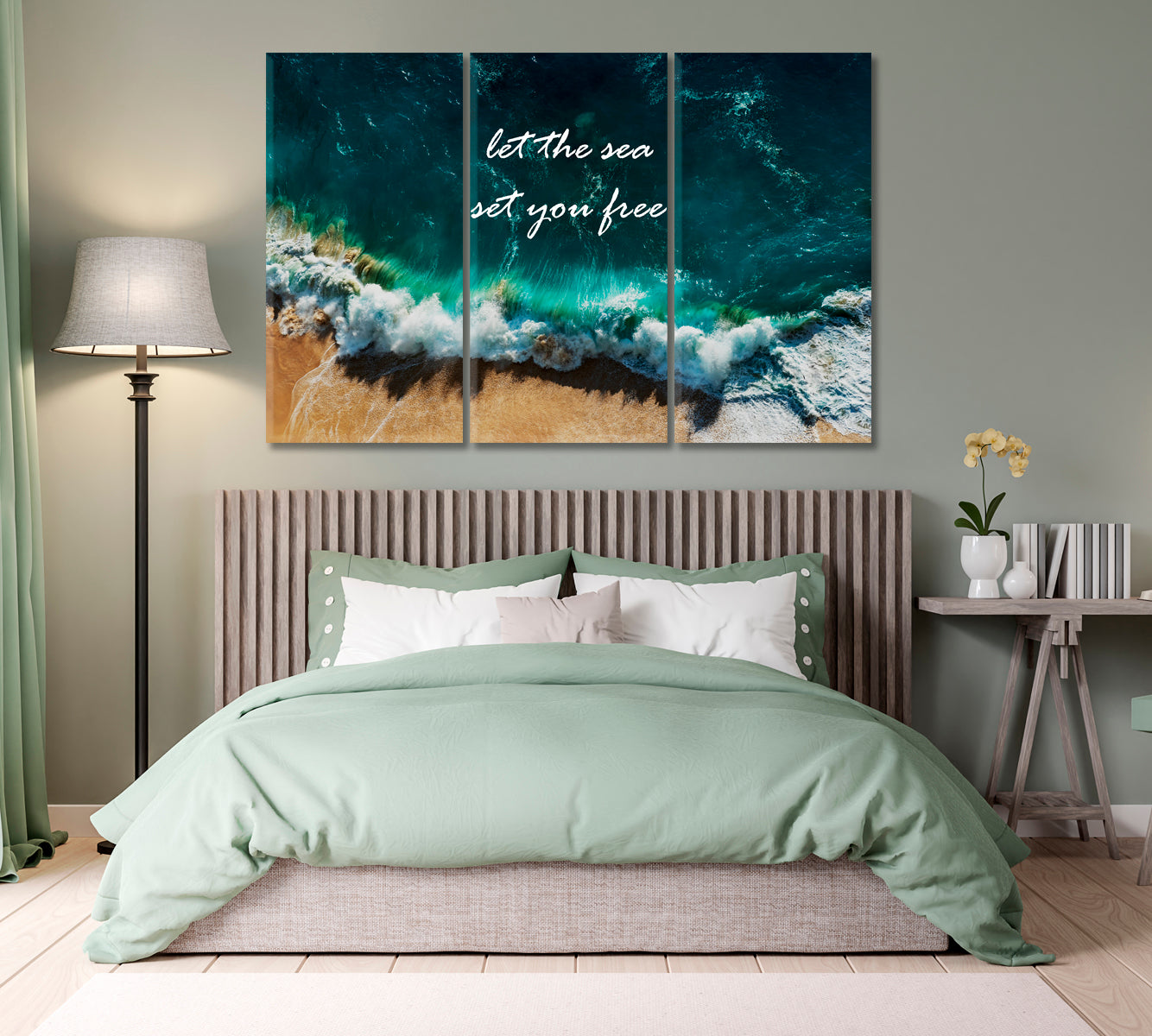 Let Sea Set You Free Canvas Print-Canvas Print-CetArt-1 Panel-24x16 inches-CetArt