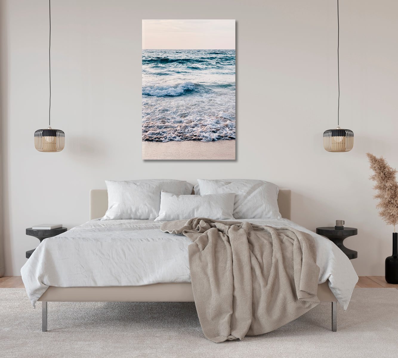 Beautiful Tropical Beach Print Wall Art-Canvas Print-CetArt-1 panel-16x24 inches-CetArt