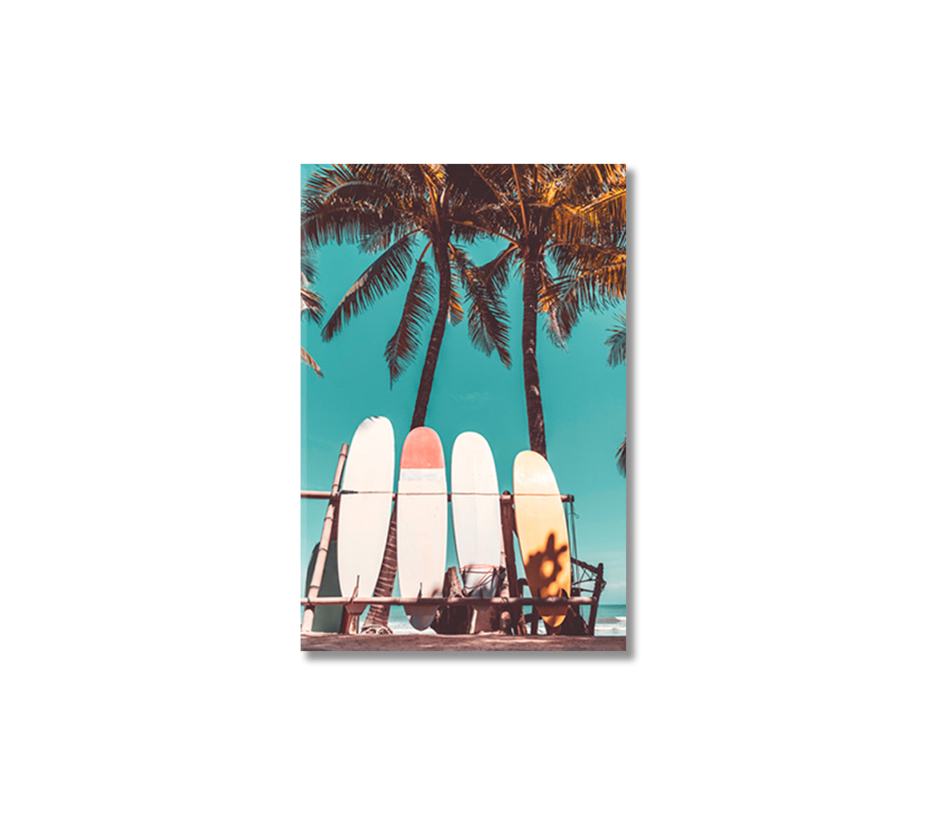 Vintage Surfboards Canvas Art Home Decor-Canvas Print-CetArt-1 panel-16x24 inches-CetArt