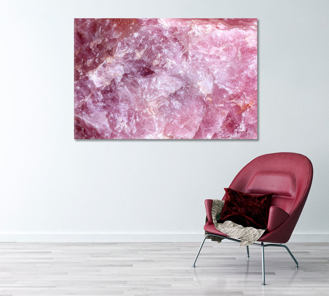 Rose Quartz Surface Canvas Print-Canvas Print-CetArt-1 Panel-24x16 inches-CetArt