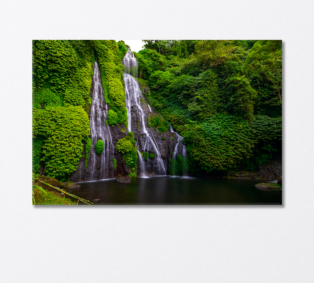 Banyumala Waterfall Bali Indonesia Canvas Print-Canvas Print-CetArt-1 Panel-24x16 inches-CetArt