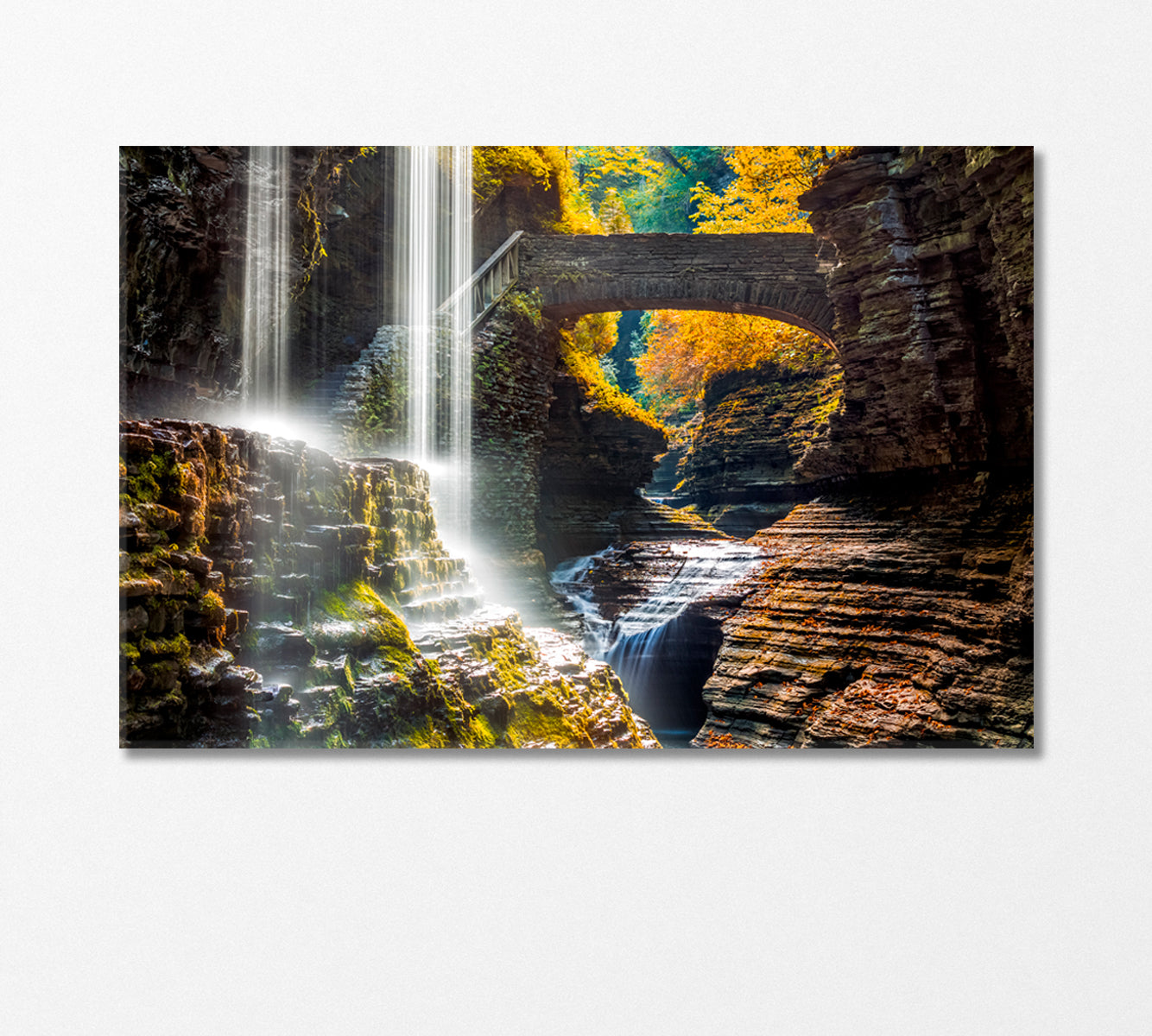 Watkins Glen State Park NY Canvas Print-Canvas Print-CetArt-1 Panel-24x16 inches-CetArt