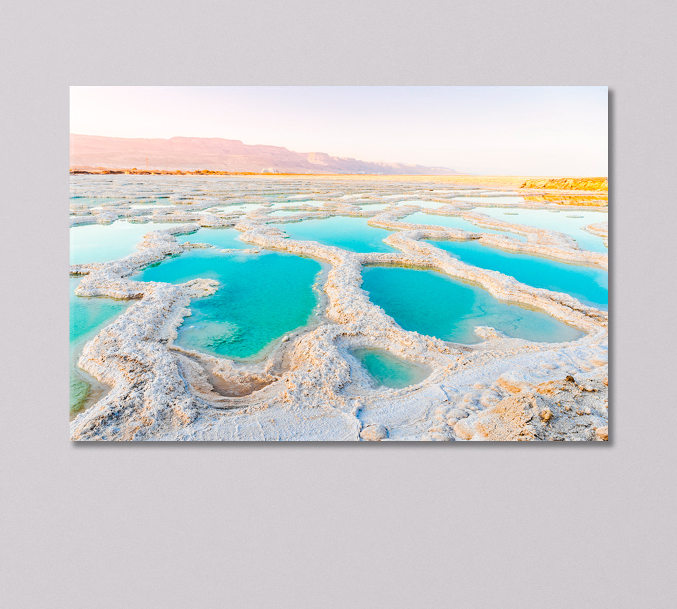Dead Sea Coast Canvas Print-Canvas Print-CetArt-1 Panel-24x16 inches-CetArt