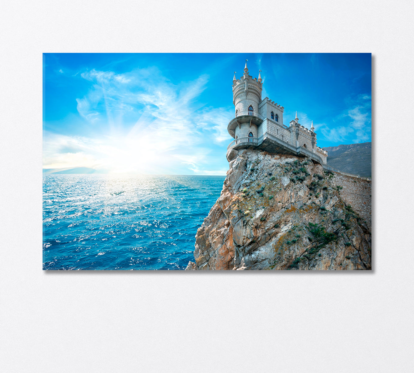 Swallow's Nest Yalta Crimea Canvas Print-Canvas Print-CetArt-1 Panel-24x16 inches-CetArt