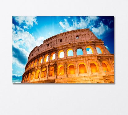 Colosseum Rome Italy Canvas Print-Canvas Print-CetArt-1 Panel-24x16 inches-CetArt