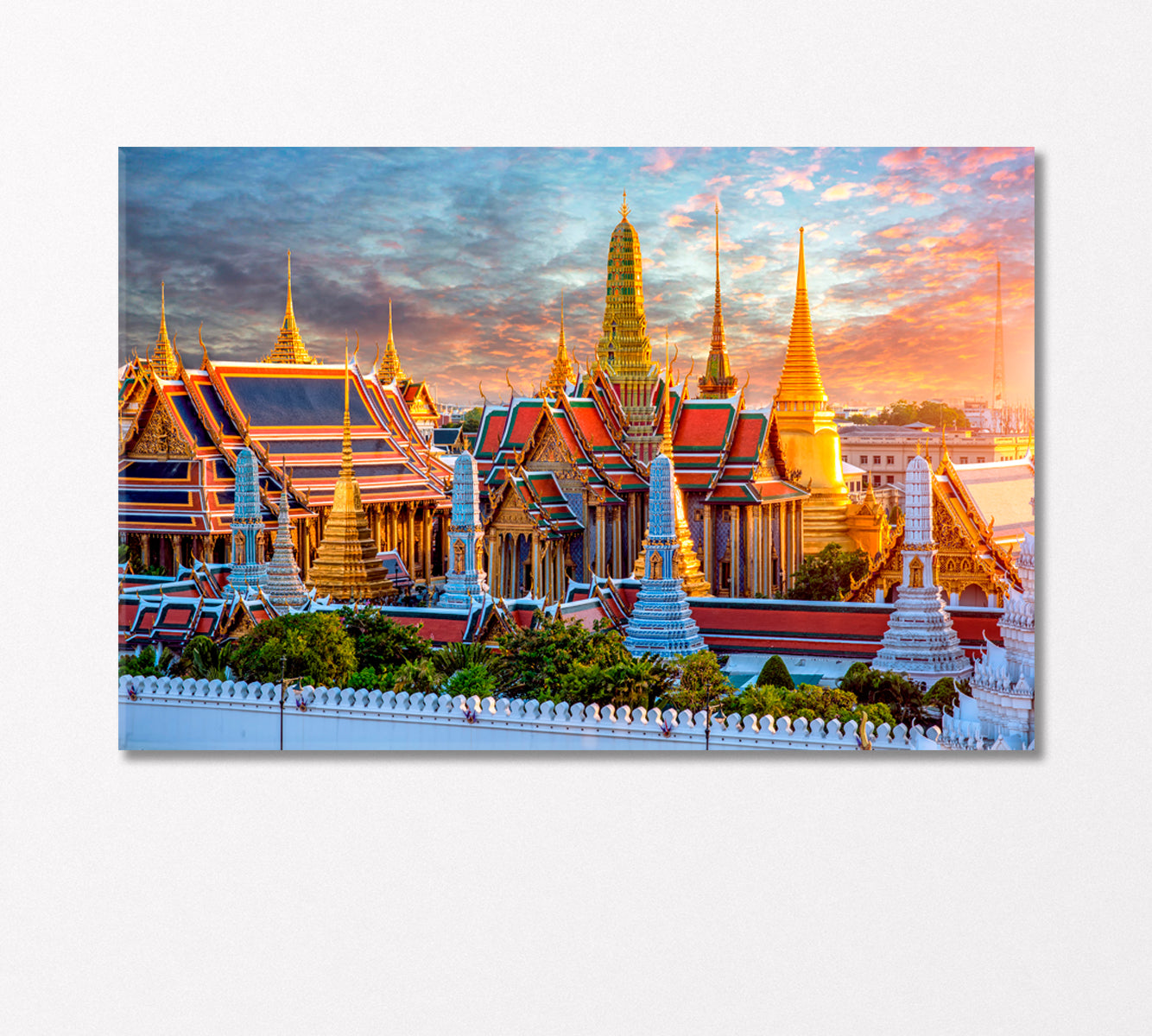 Temple of the Emerald Buddha Bangkok Thailand Canvas Print-Canvas Print-CetArt-1 Panel-24x16 inches-CetArt