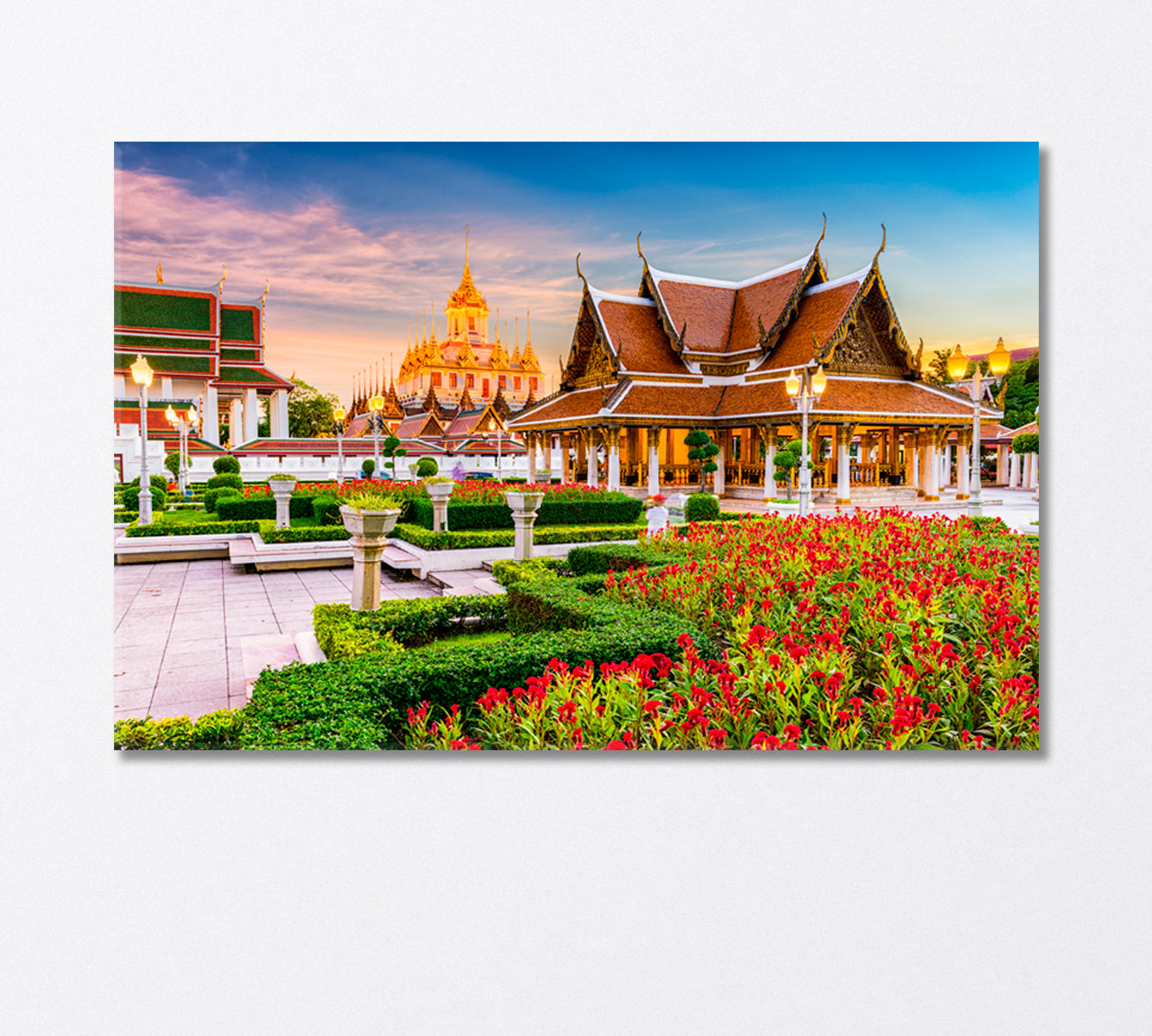 Wat Ratchanatdaram Temple Thailand Canvas Print-Canvas Print-CetArt-1 Panel-24x16 inches-CetArt