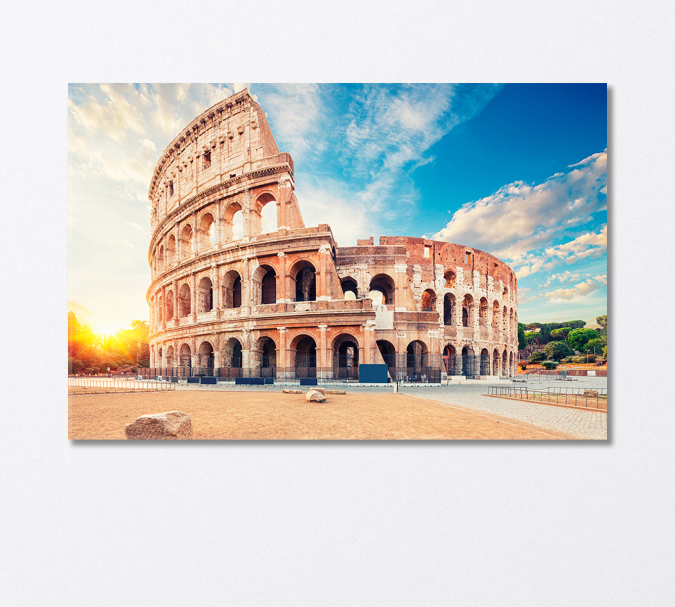 Colosseum or Flavian Amphitheater Rome Italy Canvas Print-Canvas Print-CetArt-1 Panel-24x16 inches-CetArt