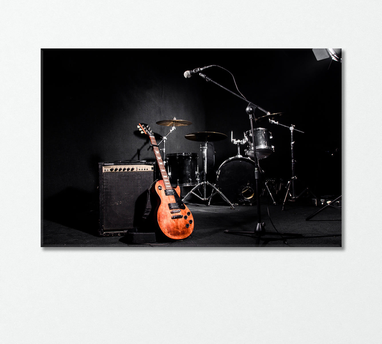 Set of Musical Instruments During Concert Canvas Print-Canvas Print-CetArt-1 Panel-24x16 inches-CetArt