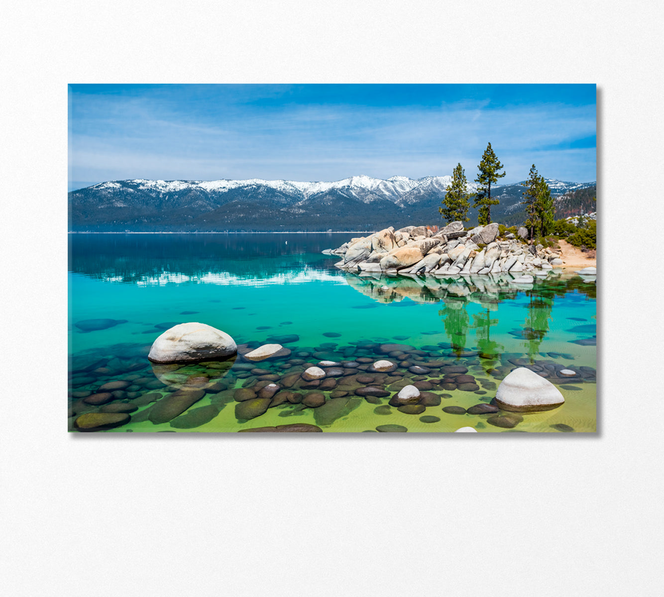 Sand Harbor Beach Lake Tahoe USA Canvas Print-Canvas Print-CetArt-1 Panel-24x16 inches-CetArt