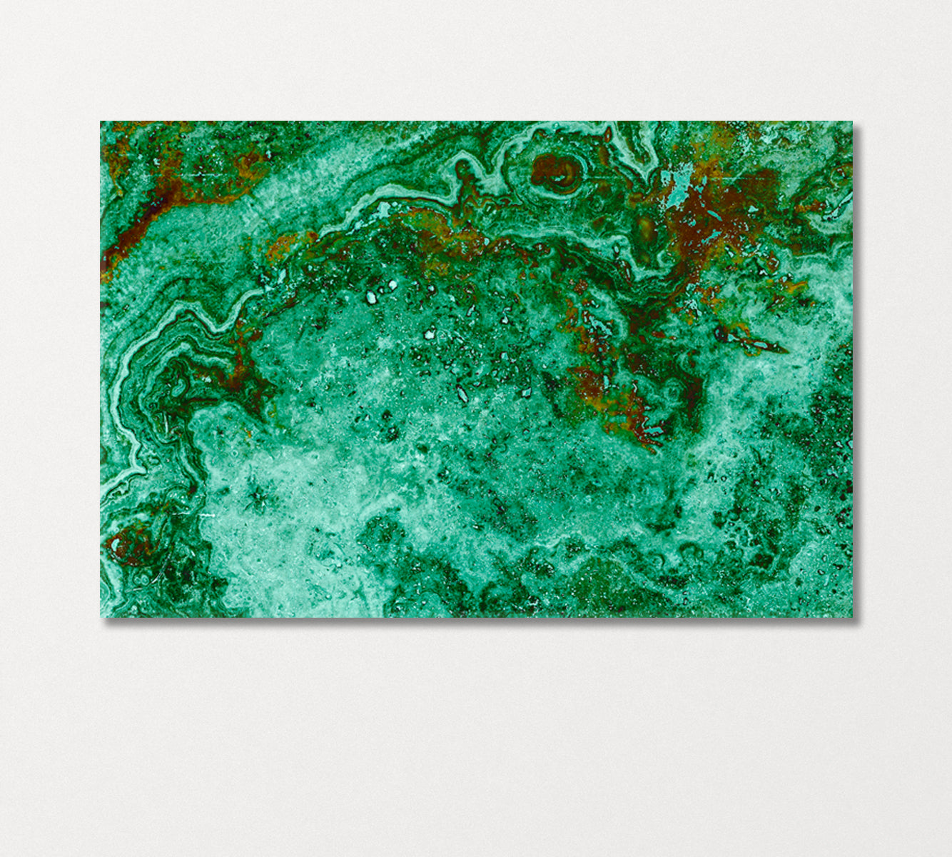 Emerald Green Marble Canvas Print-Canvas Print-CetArt-1 Panel-24x16 inches-CetArt
