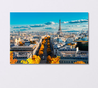 Autumn in Paris Canvas Print-Canvas Print-CetArt-1 Panel-24x16 inches-CetArt
