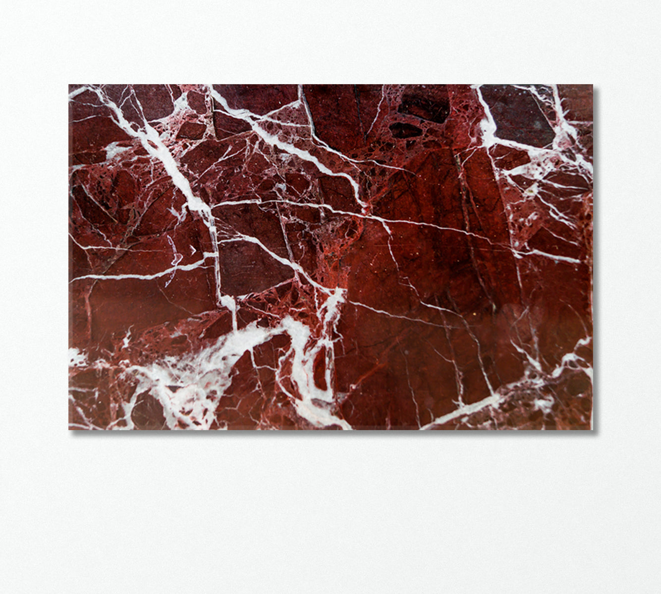 Dark Red Marble Canvas Print-Canvas Print-CetArt-1 Panel-24x16 inches-CetArt