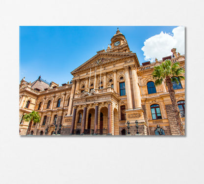 Cape Town City Hall South Africa Canvas Print-Canvas Print-CetArt-1 Panel-24x16 inches-CetArt