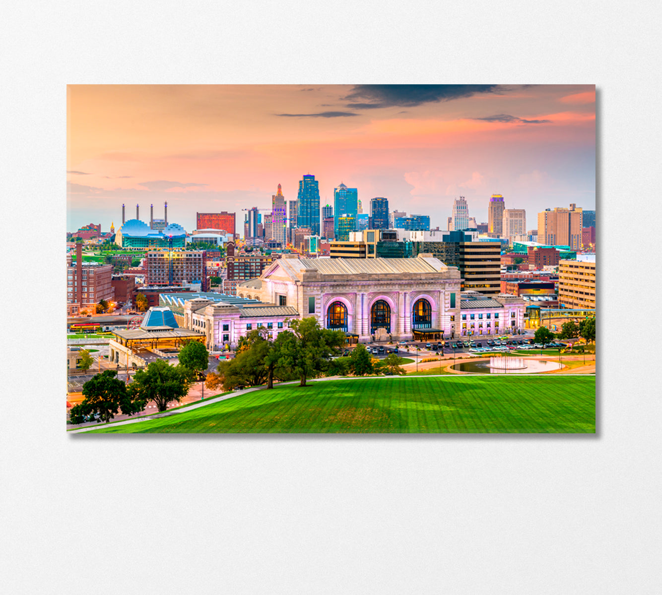 Kansas City United States Canvas Print-Canvas Print-CetArt-1 Panel-24x16 inches-CetArt