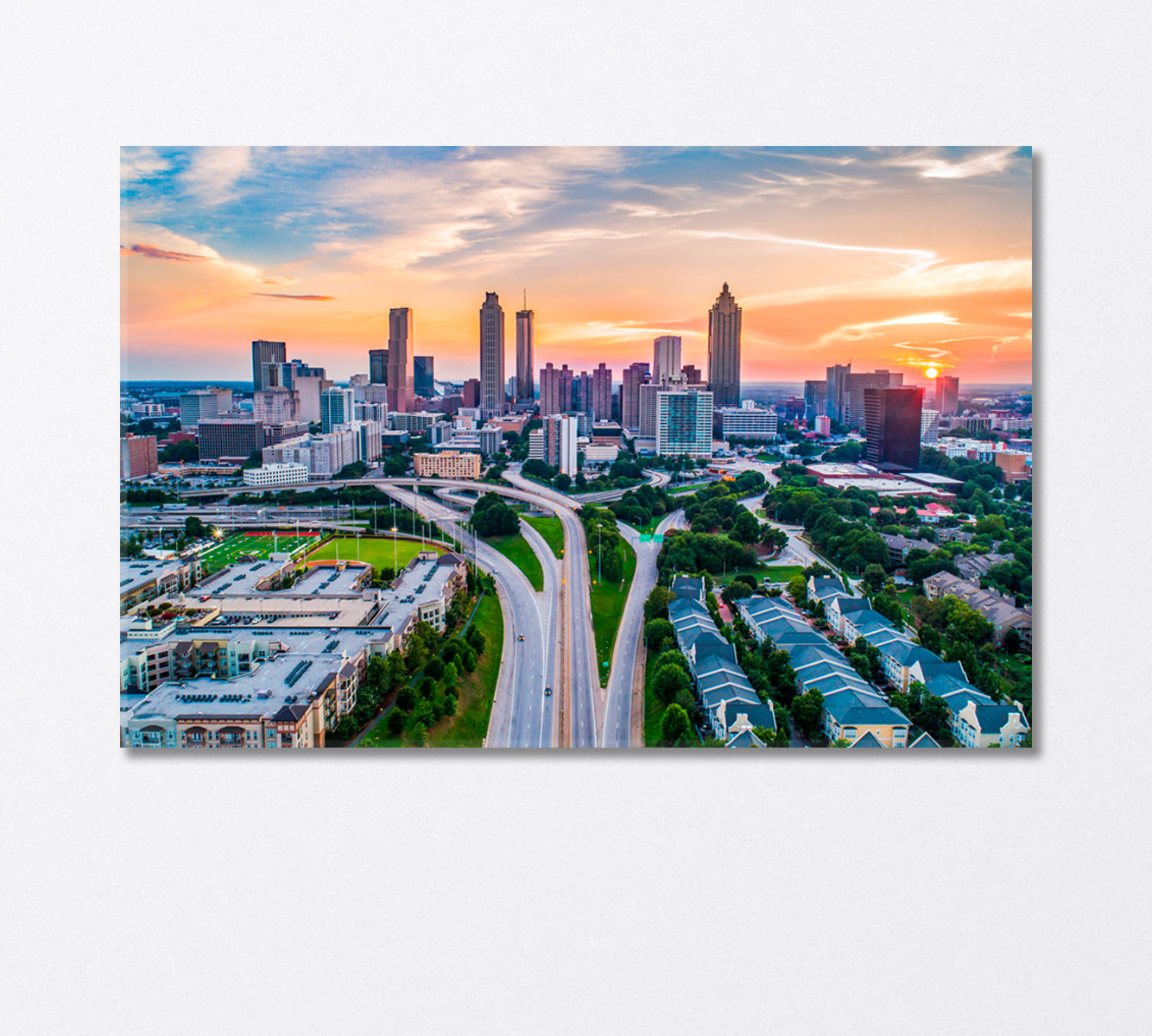 Atlanta Georgia USA Canvas Print-Canvas Print-CetArt-1 Panel-24x16 inches-CetArt