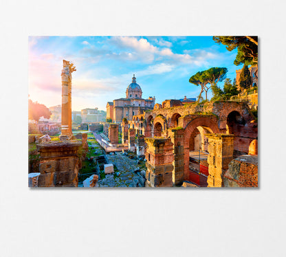 Roman Forum in Rome Italy Canvas Print-Canvas Print-CetArt-1 Panel-24x16 inches-CetArt