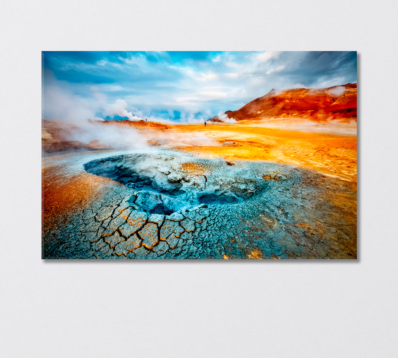 Geothermal Zone Hverir Iceland Canvas Print-Canvas Print-CetArt-1 Panel-24x16 inches-CetArt