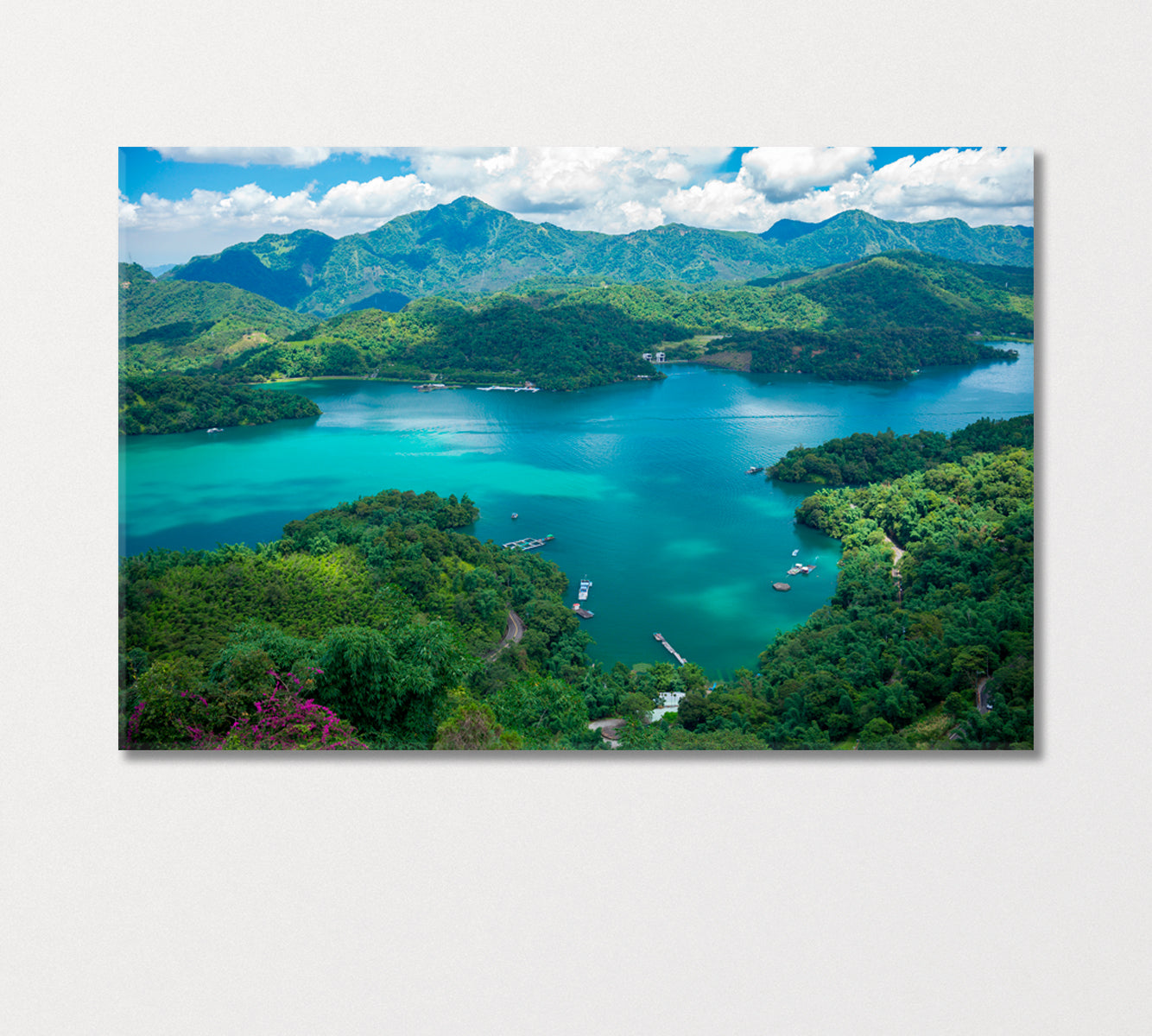 Sun Moon Lake Taiwan Canvas Print-Canvas Print-CetArt-1 Panel-24x16 inches-CetArt