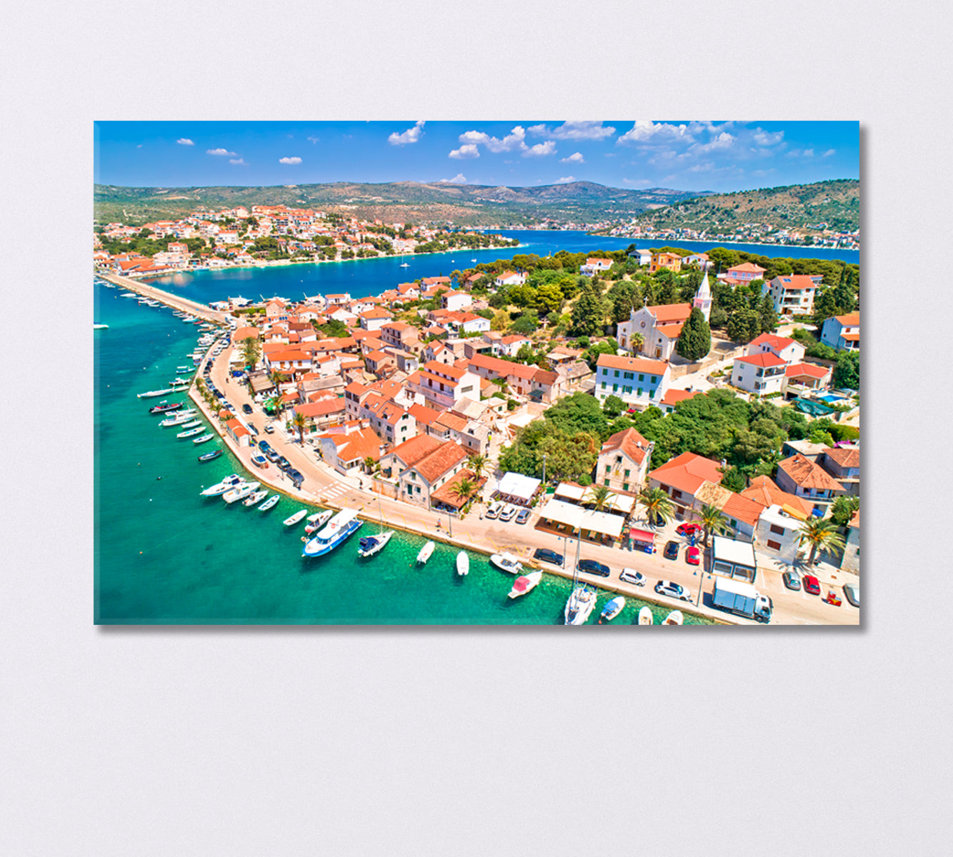 Rogoznica Village on the Dalmatian Coast Italy Canvas Print-Canvas Print-CetArt-1 Panel-24x16 inches-CetArt