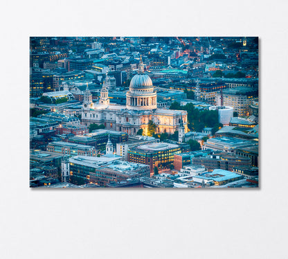 St Paul Cathedral London Canvas Print-Canvas Print-CetArt-1 Panel-24x16 inches-CetArt