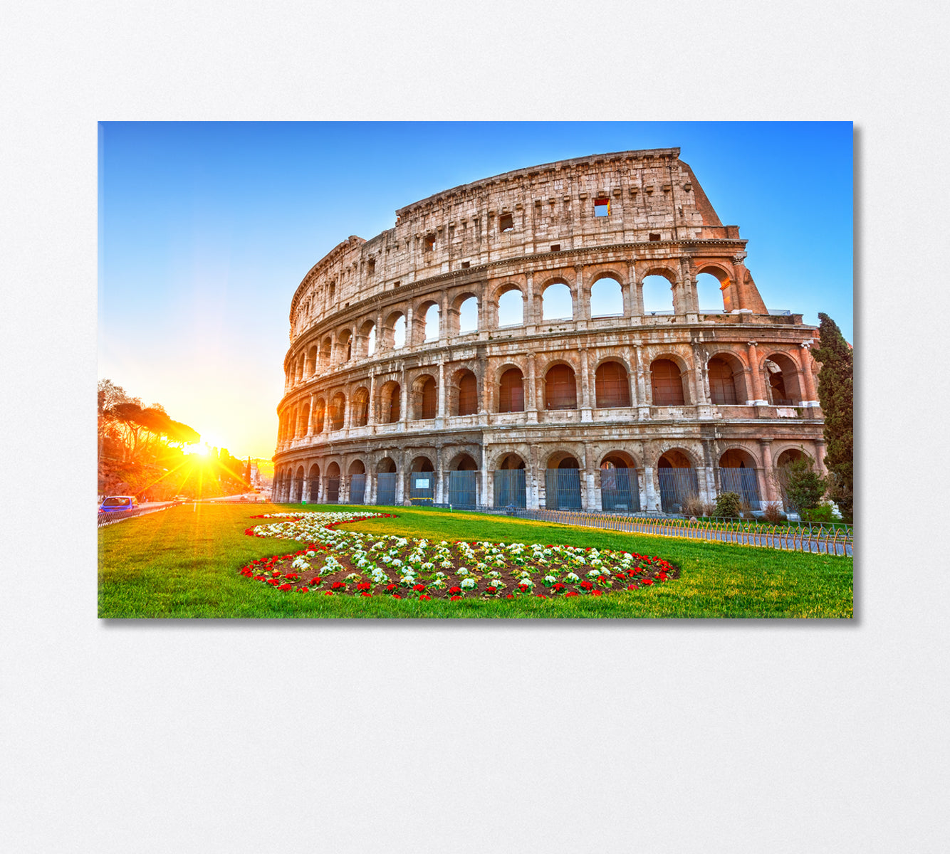 Colosseum at Sunrise Rome Italy Canvas Print-Canvas Print-CetArt-1 Panel-24x16 inches-CetArt