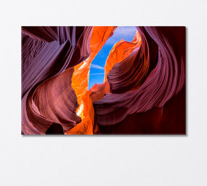 Wide Angle View of Amazing Canyon Antelope Arizona Canvas Print-Canvas Print-CetArt-1 Panel-24x16 inches-CetArt