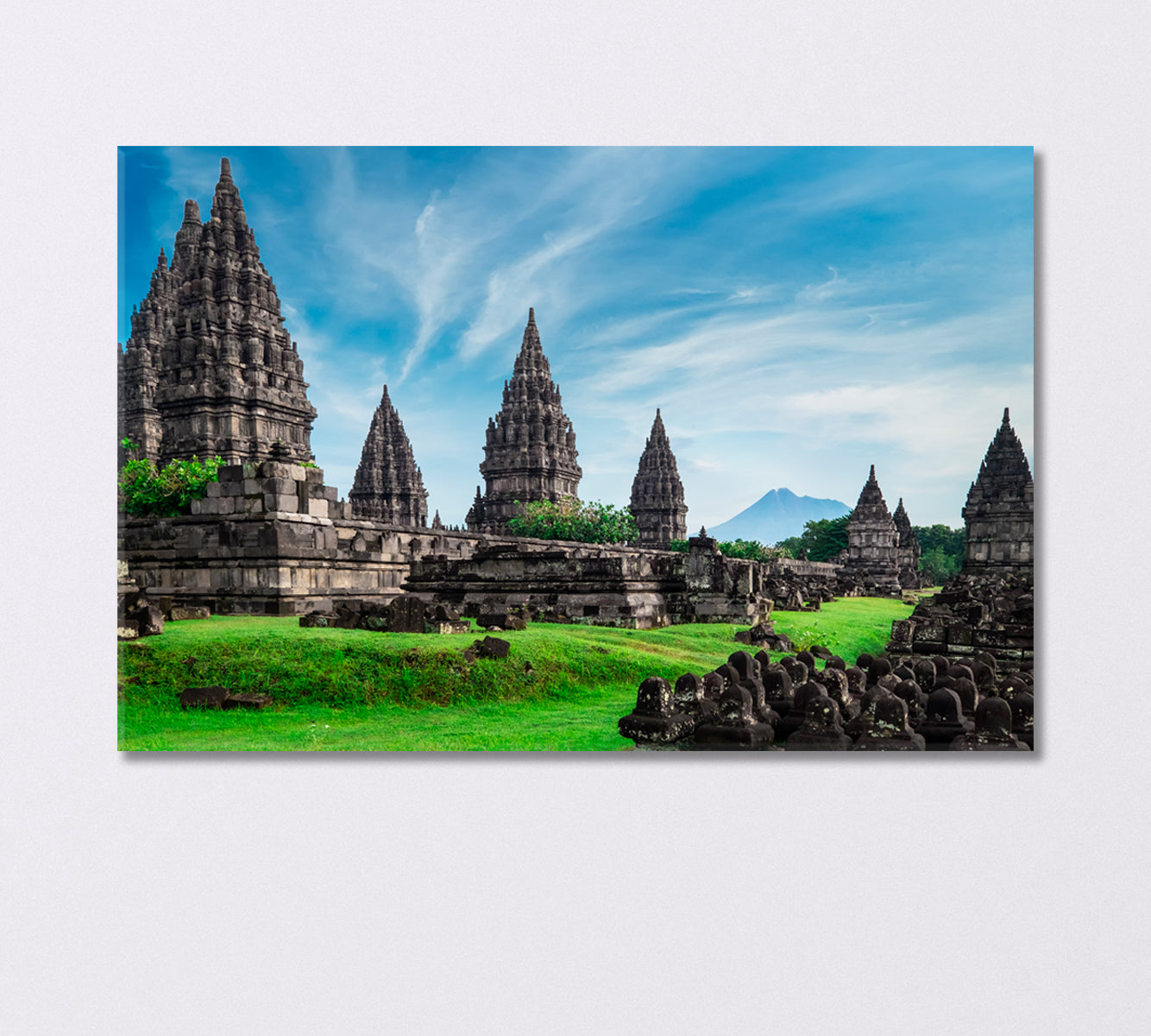 Prambanan a Complex of Early Medieval Hindu Temples Indonesia Canvas Print-Canvas Print-CetArt-1 Panel-24x16 inches-CetArt
