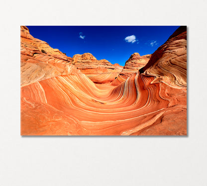 Marble Canyon Wave Arizona USA Canvas Print-Canvas Print-CetArt-1 Panel-24x16 inches-CetArt