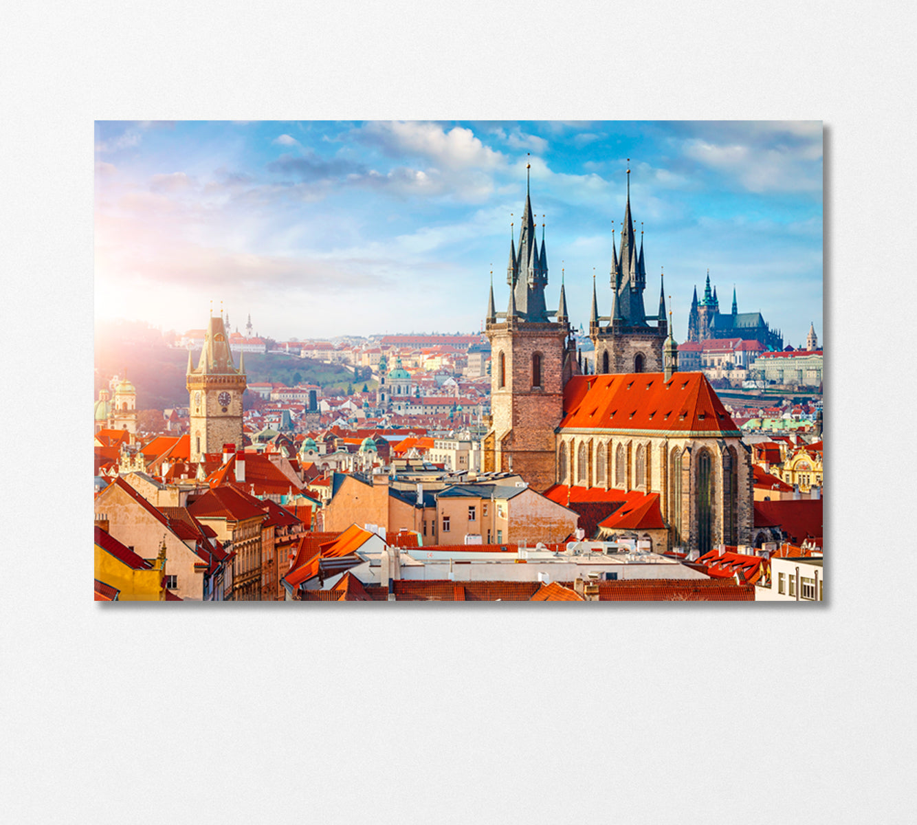 Tyn Church Prague Czech Republic Canvas Print-Canvas Print-CetArt-1 Panel-24x16 inches-CetArt